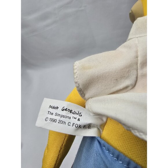 Vintage 1990 Homer Simpson 10” Plush Doll Toy Burger King Collectible Vinyl Head - Picture 9 of 14
